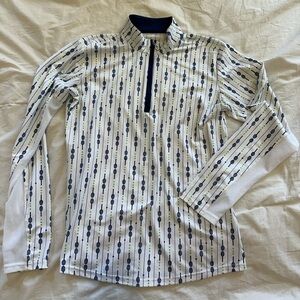 SanSoleil Quarter Zip Pull Over, quick-dry, cooling, UPF50 sun protection Size S